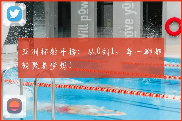 亚洲杯射手榜：从0到1，每一脚都凝聚着梦想！